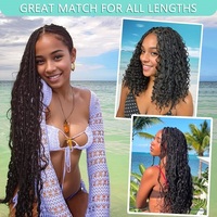 Extensiones de Cabello Humano Virgen Indio Rizado de Lujo de Alta Calidad 12A, Puntas Súper Dobles, Cabello a Granel para Trenzas Boho, Sin Procesar