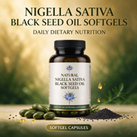 Huile de Nigelle (Graines Noires) Pressée à Froid en Gélules, Complément Nutritionnel en Gros