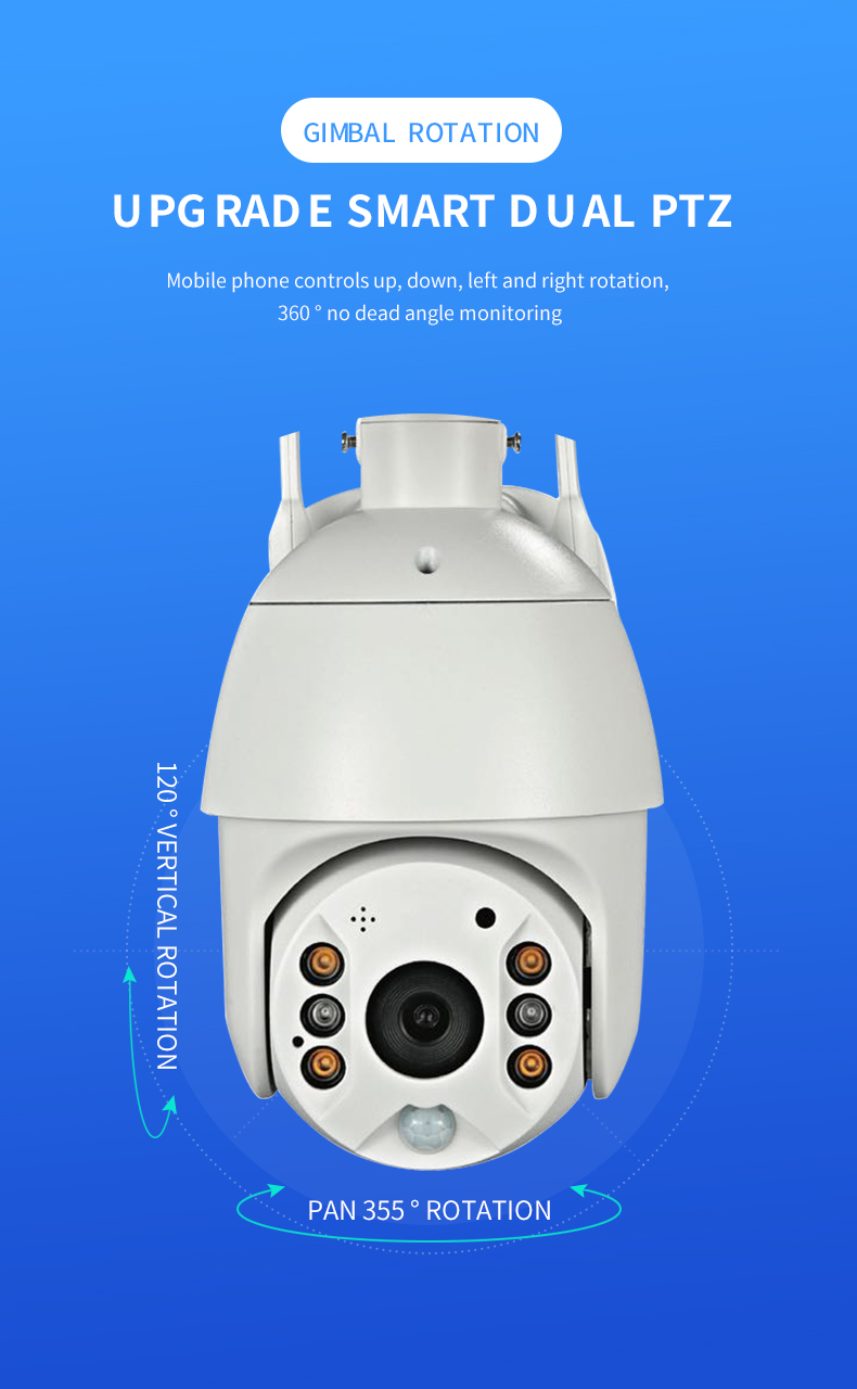 1080 HD Night Vision Camera 4G Outdoor Waterproof Wifi Home Security, Outdoor Ranch Surveillance Cameras