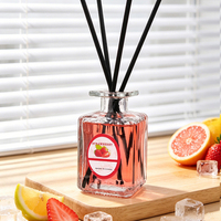Diffuseurs à bâtonnets d'aromathérapie aux huiles essentielles de fruits 50ML, personnalisables en marque blanche, pour la maison, vente en gros