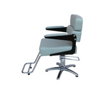 [ECCLIM]JACOB 200 EC-006 Chaise de Salon de Coiffure Commerciale en Acier Inoxydable Design Moderne Construction Robuste Aspect Épuré
