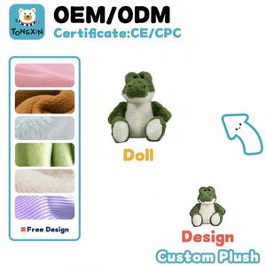 Mochila de Peluche de Cocodrilo Adorable, Juguete de Peluche Grande Súper Suave, Alivia el Estrés, Regalo de <span class=keywords><strong>Cumpleaños</strong></span> para Niños, Personalizado, MOQ Bajo, CPC, CE, OEM - Product Image 1