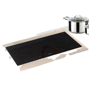 Cocina de inducción de dos quemadores, encimera de cerámica de 220V <span class=keywords><strong>y</strong></span> 4500W, Mesa integrada para el hogar, alta calidad, OEM ODM - Product Image 1