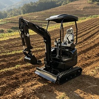 Remises Fabricant : Nouvelle Mini-Pelleuse de 1,6 Tonne, Machine à Chenilles Tout-Terrain pour Ferme et Usage Domestique, Mini-Excavatrice Compacte