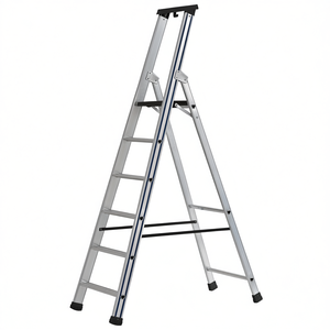 Échelle escamotable en aluminium Ttake, hauteur 6 pieds, avec pieds antidérapants pour usage domestique - Product Image 2
