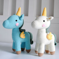 Greenmart-Peluche personnalisée en forme de licorne, jouet personnalisé, fait à la main, quantité minimale de commande bas