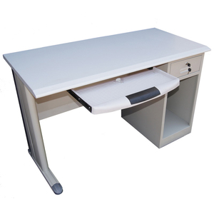 Meuble de bureau moderne à piédestal unique Modulat acier et bois bureau d'ordinateur fer bureau debout en bois pour usage domestique - Product Image 3