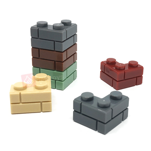 DELO TOYS (8 Colores) Bloques de Construcción Educativos, Ladrillos de Plástico, Accesorios de Construcción de Paredes DIY, Ladrillo de Esquina 2x2 - Product Image 3