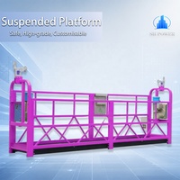 Plateforme suspendue de construction peinte ZLP800, échafaudage suspendu, plateforme de nettoyage de fenêtres 800 kg