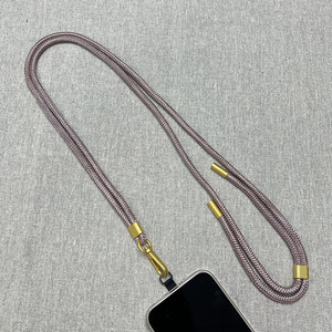 Adjustable Nylon Mobile Phone Necklace Lanyard Chain with Metal Buckle Crossbody Strap Patch Tab Tether Strap