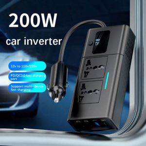 Hot Verkoop Pd/Qc3.0 Snel Opladen 2 Ac Stopcontacten 4 Usb-Poorten Lader Adapter 200W Auto Omvormer Auto Omvormer Dc Naar Ac Omvormer - Product Image 4