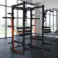 Rack de Squat Compact Facile à Assembler en Acier Robuste Gain de Place pour la Maison et la Salle de Sport Entraînement Physique Vente en Gros OEM