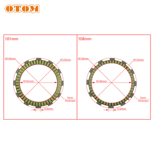 OTOM <span class=keywords><strong>moto</strong></span> CR CRF 125 250 dischi frizione a base di carta disco frizione per HONDA CR125R CRF250R CRF250X - Product Image 2