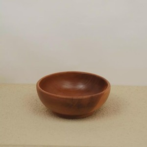 Bol en bois authentique fabriqué en Inde, tourné à la main, moderne, biodégradable, non toxique, en bois durable, pour servir les aliments lors de fêtes - Product Image 1