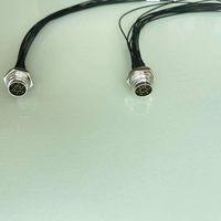 Connecteur M16 mâle à 4 broches pour montage sur panneau, résistant aux vibrations, étanche à la poussière, prise circulaire d'aviation pour la transmission de signaux de capteur