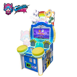 Máquina de Juegos Arcade de Pesca de Pelotas Colorida para <span class=keywords><strong>2</strong></span> Jugadores, Operada con Monedas, con una Cuchara Recogedora para Niños - Product Image 1