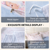 Vente en gros de draps de lit personnalisés en coton 100% - Ensemble de literie 4 pièces - Housse de couette - Taille King Size - Taille Queen Size - Taille Full - Super doux - Luxe