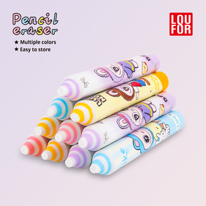 Hot bán bán buôn tùy chỉnh Kawai dễ thương TPR bút chì tẩy cho trẻ em tách trà Pet khủng long Pastry hình dạng cao su tẩy cho bé - Product Image 4