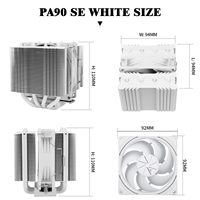Thermalright Peerless Assassin 90 SE White PC CPU Air Cooler 8 tuyaux de chaleur Dispenseur de chaleur en cuivre Ventilateur