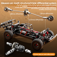 JJ 1:8 RC Monster Truck 4WD Brushless Haute Vitesse Tout-Terrain Modèle de Course Professionnel Jouet Voiture Télécommandée 90km/h