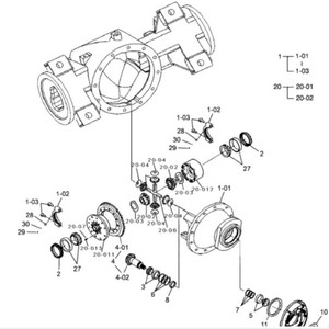 Doosan Daewoo D30S <b>Gearbox</b> For Electric Forklift 2-Speed Transmission Part QQ0001395 - Product Image 2