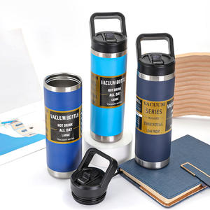 Botol Termos Air Stainless Steel Custom 18 36 26oz dengan Tutup Chug, Tumbler Gaya Outdoor, Cangkir Logo Custom Termal - Product Image 3