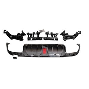 ดิฟฟิวเซอร์ W205 ABS สำหรับกันชนหลัง สีดำเงา พร้อมปลายท่อไอเสีย สำหรับรถยนต์เมอร์เซเดส-เบนซ์ ซีคลาส W205 ปี 2015-2021 รุ่นสปอร์ต - Product Image 2