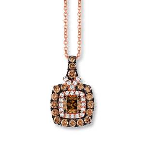 थोक चॉकलेट क्यूबिक जिरकोनिया 925 सिल्वर पेलेंट नेकलेस कस्टम निर्माता - Product Image 6