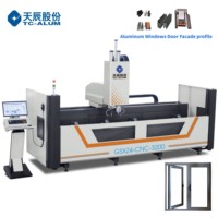 2 Herramientas de Perforación CNC, Máquina de Perforación y Fresado para Ventanas de UPVC/PVC y Aluminio con Cambio Automático de Herramienta