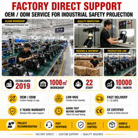 Projecteur LED Gobo 300W 600W ultra lumineux pour signalisation virtuelle, idéal pour la sécurité des entrepôts industriels et la publicité extérieure