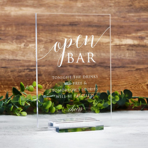 Custom Wholesale Clear Acrylic <strong>Wedding</strong> <strong>Memory</strong> Sign Modern Font TableTop Sign with Holder for <strong>Wedding</strong> &amp; Party Event - Product Image 5