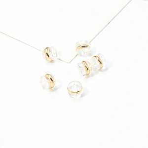 SDA boucles d'oreilles accessoires Anti-goutte Silicone laiton bouchons d'<span class=keywords><strong>oreille</strong></span> comme Hamburger en plastique Transparent pour la fabrication de bijoux clous d'<span class=keywords><strong>oreille</strong></span> - Product Image 4