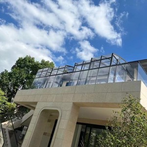 Moderna Cabaña <span class=keywords><strong>de</strong></span> Aluminio para Exteriores <span class=keywords><strong>con</strong></span> Doble Vidrio Low-E, Jardín <span class=keywords><strong>de</strong></span> Invierno, Extensión Independiente para las Cuatro Estaciones, Techo Plano - Product Image 2