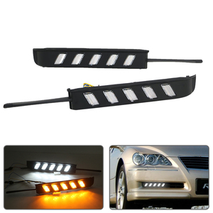 Đèn LED DRL chạy ban ngày tích hợp xi nhan và đèn sương mù cho Toyota <span class=keywords><strong>MARK</strong></span> <span class=keywords><strong>X</strong></span> REIZ 2004 2005 2006 2007 2008 2009 - Product Image 4