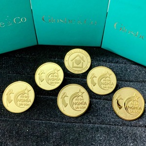 Customized Shape <b>Stainless</b> <b>Steel</b> Viet Nam Corporate Logo Custom <b>Jewellery</b> Manufacturing & Design Service - Product Image 2