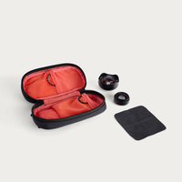 Pochette noire pour appareils électroniques, organiseur de câbles, étui compact en nylon Cordura, sac d'accessoires de voyage, logo personnalisé, fabricant OEM ODM