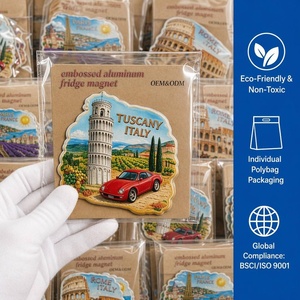 Aimant de réfrigérateur en aluminium 3D gaufré, monuments européens, 2x3 pouces, <span class=keywords><strong>Paris</strong></span>, Rome, Barcelone, souvenir pour la cuisine, le <span class=keywords><strong>bar</strong></span>, la décoration de la maison, cadeau - Product Image 4