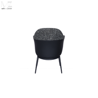 Chaise de salle à manger rembourrée pour hôtel moderne de luxe Chaises de salle à manger d'intérieur en velours personnalisé pour restaurants et cafés