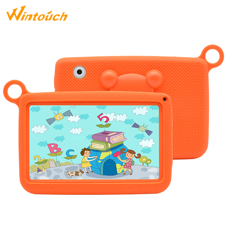 Más barato android 4,4 tableta para niños de 8 GB rom ips 1024*600 con cámara