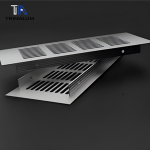 Grille d'aération de diffuseur linéaire de plafond en aluminium de conception moderne approvisionnement d'usine n'importe quelle fente n'importe quelle taille pour l'application extérieure - Product Image 4