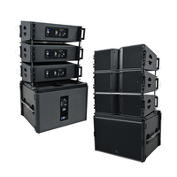 Sistema de Sonido Line Array Profesional con Altavoces Activos Dobles de 10 Pulgadas y Subwoofer de 18 Pulgadas
