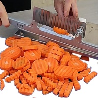 Couteau à vague portatif professionnel pour la cuisine petit outil coupe-légumes trancheuse à croustilles avec fonction de coupe des rides