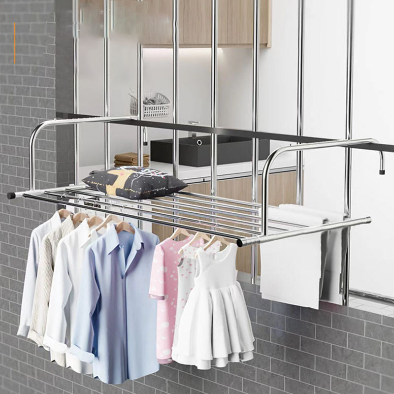 TXL609 Foldable Clothes Hanger Rack Multifunctional Storage