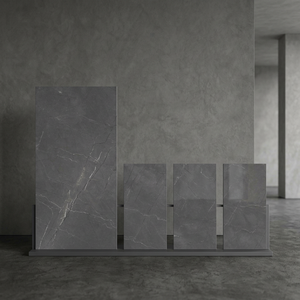 Azulejos de porcelana esmaltada Aramani Gris Beige 800x1600mm para suelo y pared, elegante aspecto de piedra 80x160cm - Product Image 2