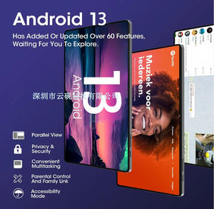 Tablette PC gris violet de 10.95 pouces <span class=keywords><strong>Android</strong></span> <span class=keywords><strong>13</strong></span>.0 8GB RAM 128GB ROM Tablet Computer Bienvenue à contacter - Product Image 3