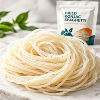Spaghetti de Konjac Séché Riches en Protéines, Sans Gluten, Instantanés, Faible en Glucides, Remplacement de Repas, Cuisson en 10 Minutes, Emballage Sous Vide
