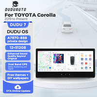 DUDU7 UIS7870 TDA7808 Autoradio multimédia Android 12,3 pouces avec GPS et DSP pour Toyota Corolla 2019 2020 2021 2022 2023 2024