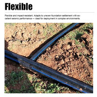 Tuyau d'irrigation durable haute pression en PEHD, 1 1/2 pouce, 32 mm, 40 mm, flexible, en bobine, pour l'agriculture, l'alimentation en eau et le drainage