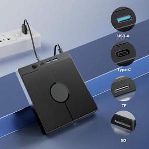 Lecteur Blu-ray externe 7-en-1, <span class=keywords><strong>graveur</strong></span> externe USB, prend en charge les disques de 100 Go, ports USB 3.0/Type-C/SD/TF pour Windows, MacOS, Linux - Product Image 6