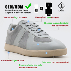 LANCI ayakkabı üreticileri özel alman spor ayakkabıları özel logo deri rahat spor ayakkabılar erkekler ile <span class=keywords><strong>Sneakers</strong></span> - Product Image 3